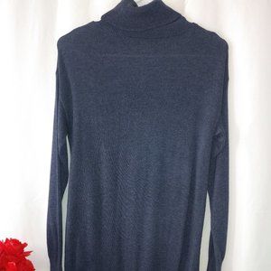 Joan Vass Pullover Sz S Turtleneck Black